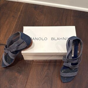 Manolo Blahnik Blue Women's Shoes